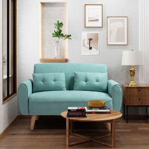 Celebalcony 47.24'' Slipcovered Loveseat - 1 of 4