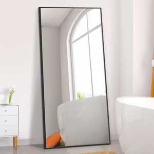 71" x 32" Full Length Wall Mirror Big Floor Mirror Large Rectangle Mirror With Aluminum Alloy Frame Entrance Way Mirror-The Pop Home - 1 of 4