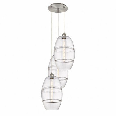 Vaz - 3 Light Cord Hung Multi Pendant In Industrial Style-56.25 Inches Tall and 16.5 Inches Wide