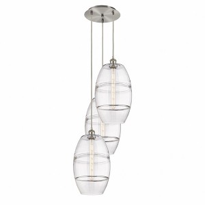 Vaz - 3 Light Cord Hung Multi Pendant In Industrial Style-56.25 Inches Tall and 16.5 Inches Wide - 1 of 1