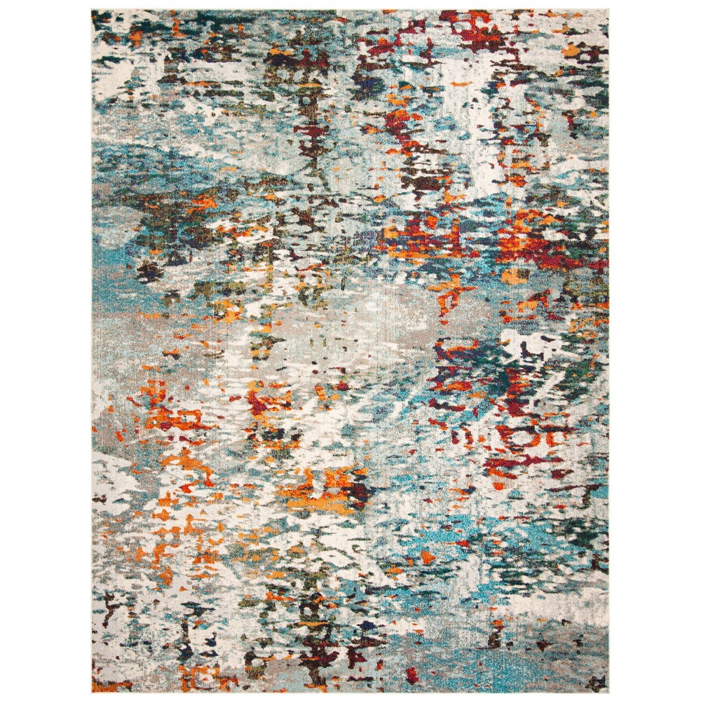 9'x12' India Rug Gray/Blue - Safavieh