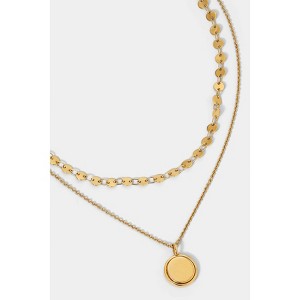 ROSALIA LAYERED COIN NECKLACE - 1 of 4
