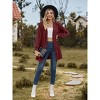 Clearlove Long Sleeve Coat Women's Cardigan Jacket Knitted Solid Color Open Stitch Loose Fit Mid-length Soft Casual Perfect for Spring Fall - 3 of 4