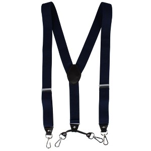 CTM Men's Elastic Y-Back Sleek Swivel Hook Suspenders - 1 of 4