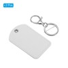 Unique Bargains PU Leather Keychain Fobs with Key Rings for DIY Crafts 2 Pcs - 3 of 4