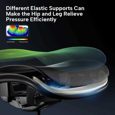 Eureka Red and Black Ergonomic Gaming Chair with Adjustable Arms
