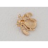 Anna-Kaci Elegant Crystal Rhinestone Fruit and Bee Brooch - Fashionable Gold Plated Fruit Insect Lapel Pins for Dresses and Accessories - 4 of 4