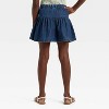 Girls' Denim Ruffle Flare Skirt - Cat & Jack™ - 2 of 3