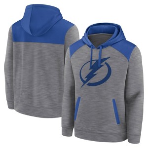 NHL Tampa Bay Lightning Men's Gray Poly Hooded Sweatshirt - 1 of 3