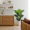 Wikineon Artificial Monstera Plant 4 Ft Fake Plants with Plastic Pot for Office and Home Decor, Tall Faux Plant for Indoors and Outdoors. - 2 of 4