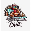 Thanksgiving Turkey Chill Adult Crew Neck Short Sleeve Tee - 2 of 2