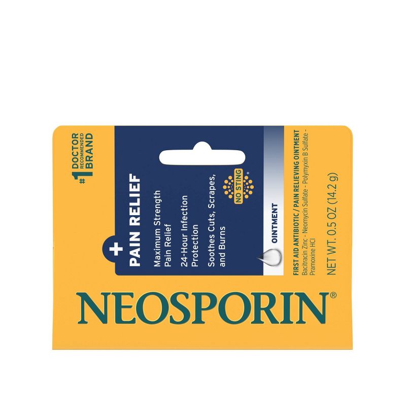 Neosporin 24 Hour Infection Protection Pain Relief Ointment - 0.5oz, 3 of 10