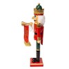 Kurt Adler charming 15-Inch Red and Green With Horn Nutcracker - 4 of 4