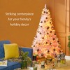 6 FT Tall PreLit Artificial Christmas Tree with Realistic Branches, 250 Warm White LED Lights and 1000 Tips - 4 of 4