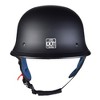 AHR RUN-G DOT German Style Motorcycle Half Helmet Open Face Cruiser Chopper Biker Skull Cap Helmet S/M/L/XL - 2 of 4