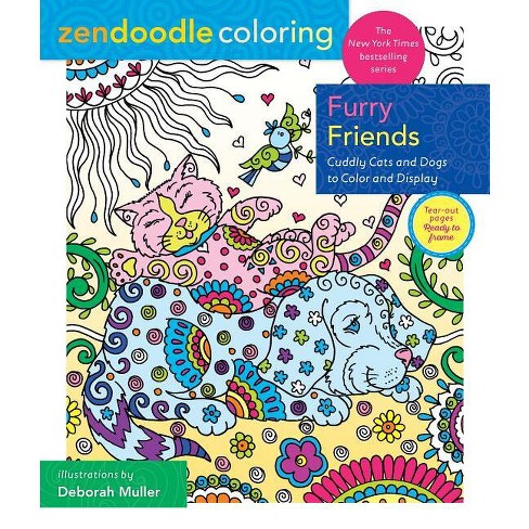 Coloring Book For Older Kids: Zendoodle Animal Designs: Colouring