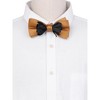 INSPIRE CHIC Men's Solid Color Pre-tied Adjustable Strap Bow Tie - 4 of 4