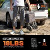 MaseiKar Collapsible Foldable Wagon with 300lbs Weight Cart Heavy Duty Folding Beach Wagon Cart with Wheels and Adjustable Handle for Camping, Garden - 3 of 4