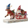 Jim Shore 6.0 Inch Traveling Toward Christmas Reindeer Pulling Gnome Sled Gnome Figurines - 3 of 3