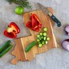 Totally Bamboo Origins Louisiana Cutting Board Brown: Rock & Branch, Acacia, Lightweight, Stamped Design, 13"x12" - 4 of 4
