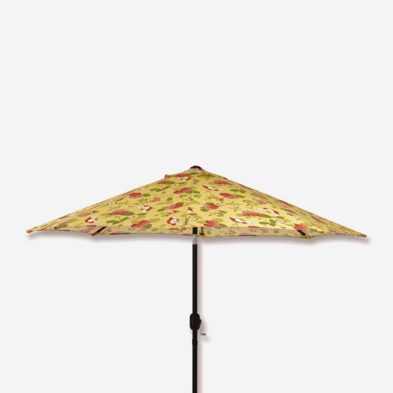 9&#39; Outdoor/Indoor Patio Market Umbrella Risa Lemonade - Pillow Perfect, 1 of 8