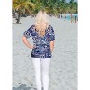 LA LEELA Hawaiian Shirts Womens Casual Summer Beach Party Short Sleeve Tropical Vacation Tops Blouses Button Up Dress Shirts for Women - 2 of 4