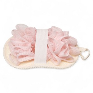 Spa Essentials Reversible 2-in-1 Bath Sponge & Body Scrubber - Exfoliating Loofah Bath Pad - 1 of 3