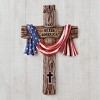 Collections Etc God Bless America Hand-Painted Cross - 2 of 2