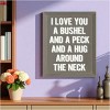 Slickblue I Love You a Bushel and a Peck Wood Sign – Rustic Wall Decor for Nursery or Home – 9"x12", Color Options - 2 of 3