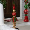 Northlight Commercial Size Ball Finial Christmas Decoration 48" - Gold and Red - 2 of 4