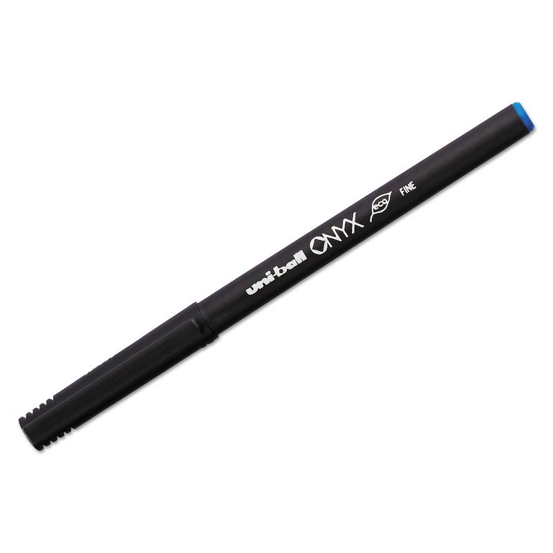 uni-ball Onyx Roller Ball Stick Dye-Based Pen Blue Ink Fine Dozen 60145, 2 of 9