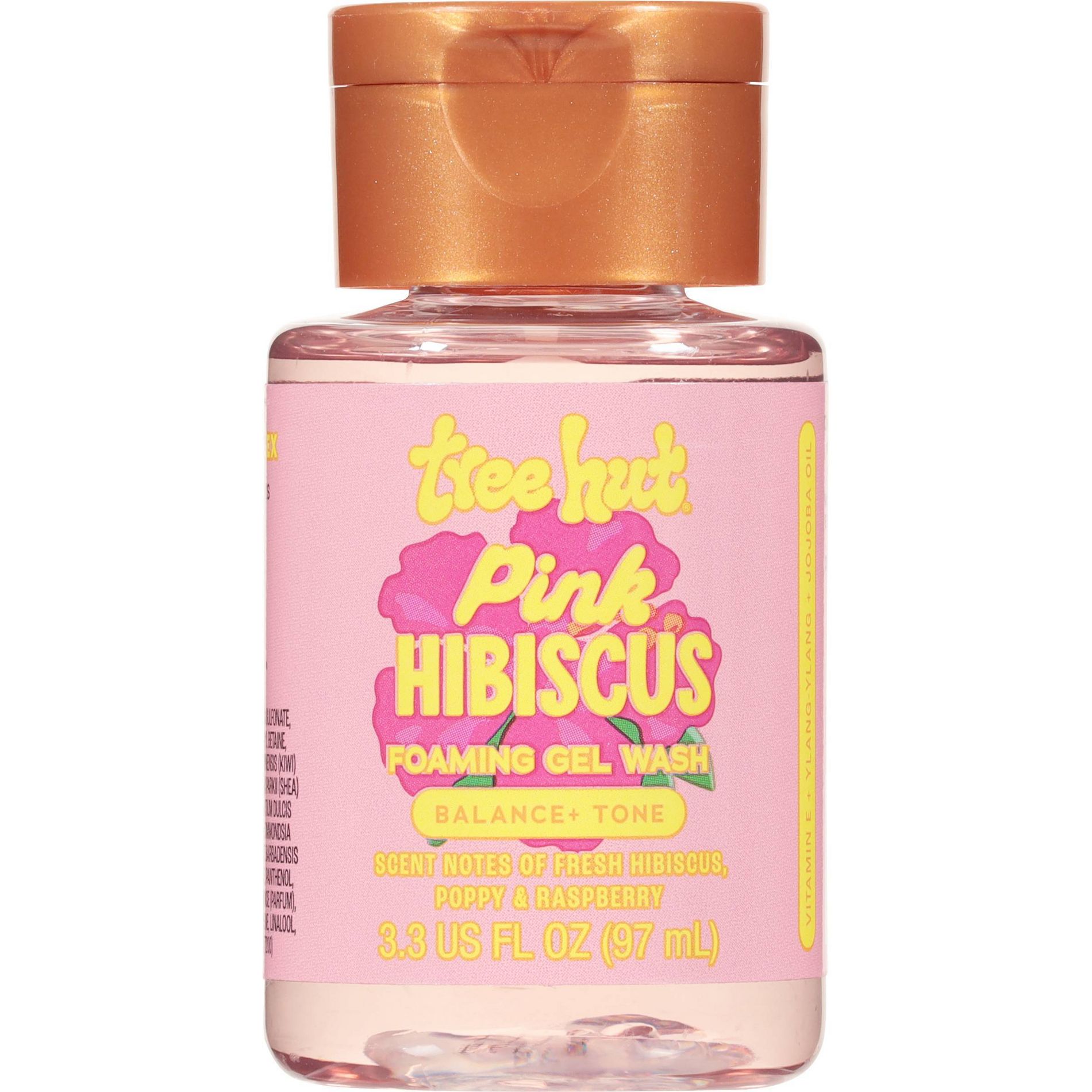 Tree Hut Mini Body Wash - Hibiscus - 3.3 fl oz: Paraben-Free, Alcohol-Free, Gel, Normal/Combination Skin