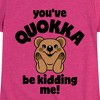 Girls' - Instant Message - Youve Quokka Be Kidding Me Fitted Short Sleeve Graphic T-Shirt - 2 of 4