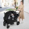 Infans Wagon Stroller for 2 Kids Push Pull Double Stroller with Adjustable Handle - 3 of 4