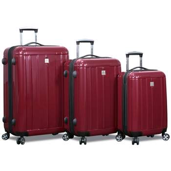 World Traveler Contour Hardside 3-piece Spinner Luggage Set - Yellow ...