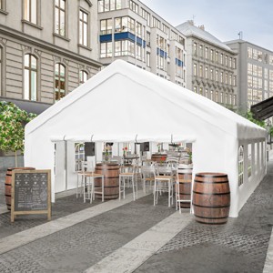 Outdoor 16×32 FT Party Tent, Large Wedding Event Shelters with Storage Bags & Removable Sidewalls, Commercial Tents for Parties-Coolbibila - 1 of 4