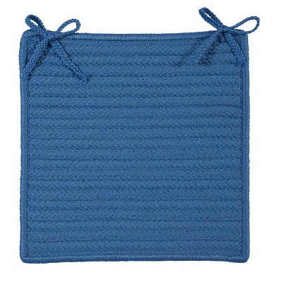 Colonial Mills Simply Home Solid - Blue Ice Chair Pad, 1 Pc