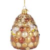 Kurt Adler Noble Gems Glass Ornament for Christmas Tree, Beehive - 3 of 4