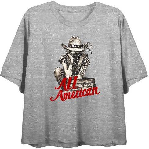 All American Cowgirl Women's Crew Neck Short Sleeve Top - image 1 of 3