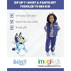 Bluey Girls Zip Up T-Shirt and Jogger Fleece Pants 3 Piece Toddler to Big Kid - 3 of 4