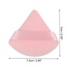 Unique Bargains Loose Powder Puff Face Soft Triangle Puff Blender Beauty  Makeup Tool Short Plush 2 Pcs Black Pink : Target