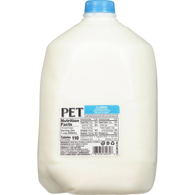 PET Dairy 1% Lowfat Milk - 1gal, 3 of 9