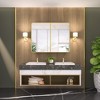 Keonjinn Metal Framed Rectangular Framed Recessed/Surface Mount Medicine Cabinet with Mirror - 2 of 4