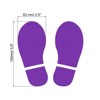 Unique Bargains Home Classroom Floor Stairs Decal PVC Footprint Sticker 8 Pairs - 2 of 4