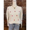 Women's Heart V-neck Long Sleeve Sweater - AMERICAN FIT - 3 of 3