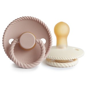 FRIGG Rope Natural Rubber Pacifier 2-Pack - 1 of 4