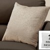 TopComfy Support Pillow Decorative Throw Pillow with Floral Pattern for Sofa or Bed Use, Gray, 17"*17"*2" - 2 of 4
