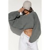 KOJOOIN Women's Classic Crewneck Cropped Sweatshirt Premium Cotton Relaxed Fit Everyday Pullover Top - 4 of 4