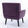NicBex Modern Wood Accent Chair, Arm Chair with Back and Metal Legs, Living Room Chair for Bedroom - 4 of 4