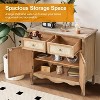 Heynemo Storage Cabinet with Drawers and Doors, Kitchen Sideboard Cabinet, Accent Buffet Server Cabinet, Wood Cabinet Organizer - 3 of 4